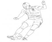 Coloriage karim benzema joueur de foot France