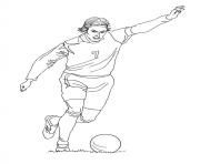 Coloriage david beckham joueur de foot