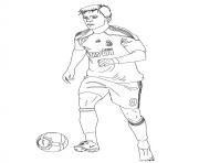 Coloriage football xabi joueur de foot real madrid