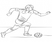 Coloriage gareth bale foot football