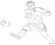 Coloriage mario gotze joueur de foot