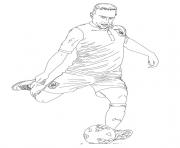 Coloriage franck ribery joueur de foot France