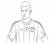 Coloriage robert lewandowski foot football