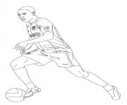 Coloriage samuel etoo joueur de foot