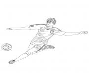 Coloriage thomas muller joueur de foot