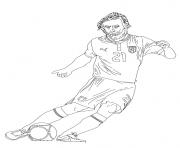 Coloriage andrea pirlo joeur de foot italien