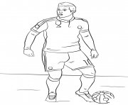 Coloriage james rodriguez foot football