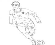 Coloriage kaka joueur de foot bresil