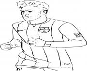 Coloriage neymar fc barcelone