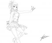 Coloriage lucy heartfilia