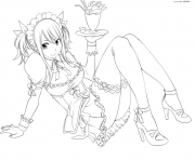 Coloriage fairy tail sexy lucy heartfilia fantasia