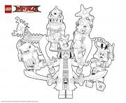 Coloriage ninjago le film mechants ninjagos lego