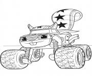 Coloriage voiture blaze darington 3