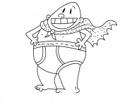 Coloriage Aventure de Capitaine bobette Captain Underpants