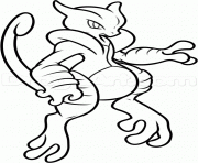 Coloriage mega mewtwo pokemon hd