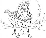 Coloriage cheval disney maximus