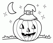 Coloriage halloween maternelle facile enfant