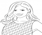 Coloriage victoria justice celebrite star