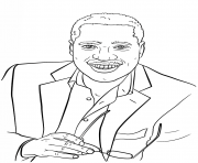 Coloriage larry elder celebrite star