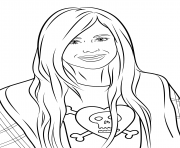 Coloriage avril lavigne celebrite star