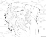 Coloriage selena gomez