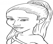 Coloriage Ariana Grande Funny