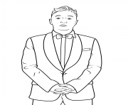 Coloriage psy celebrite star