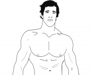 Coloriage arnold schwarzenegger celebrite star