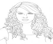 Coloriage taylor swift 2