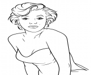 Coloriage marilyn monroe celebrity 2