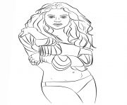 Coloriage shakira celebrite star