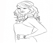 Coloriage carrie underwood celebrite star