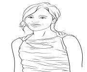 Coloriage ellen page celebrite star