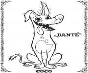 Coloriage Dante Coco Disney