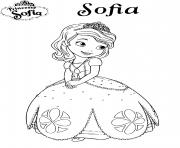 Coloriage princesse sofia disney