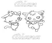 Coloriage Jewelpet Dian Diana