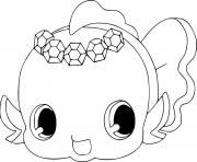 Coloriage Jewelpet Aqua