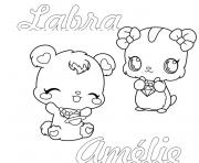 Coloriage Jewelpet labra amelie