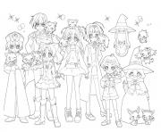 Coloriage Jewelpet les personnages