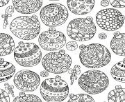 Coloriage adulte noel boules decorations