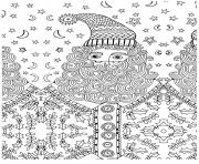 Coloriage pere noel adulte anti stress