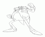 Coloriage doctor eggman robotnik sonic