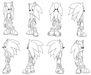 Coloriage sonic the hedgehog by darkhedgehog23