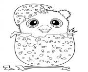 Coloriage hatchimal Owlicorn