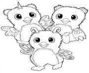 Coloriage hatchimal burtle owlicorn bearakeet