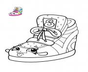 Coloriage shopkins espadrille chaussure mode