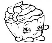 Coloriage shopkins cupcake cute