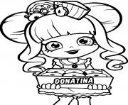 Coloriage shopkins donatina