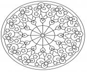 Coloriage chandelles mandala de noel