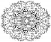 Coloriage incredible mandala adulte